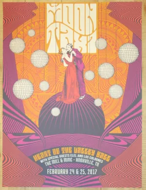 2017 Moon Taxi - Knoxville Silkscreen Concert Poster by Status Serigraph