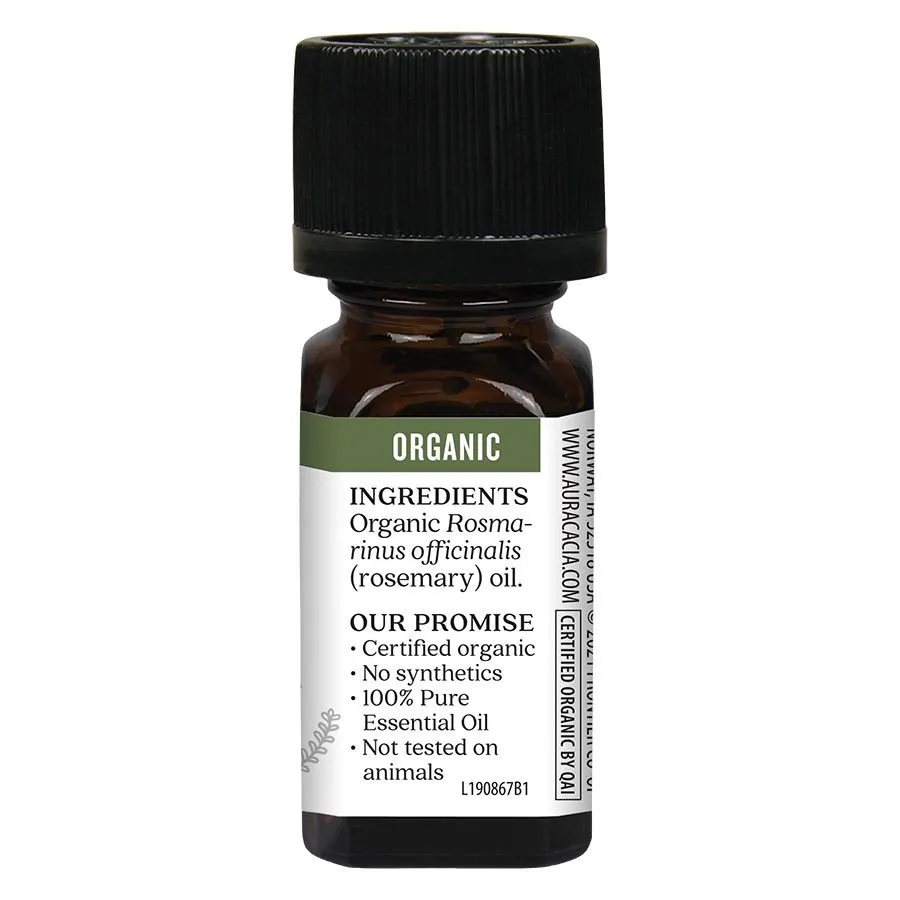 Aura Cacia Organic Rosemary Verbenone Essential Oil 0.25 fl oz Liquid