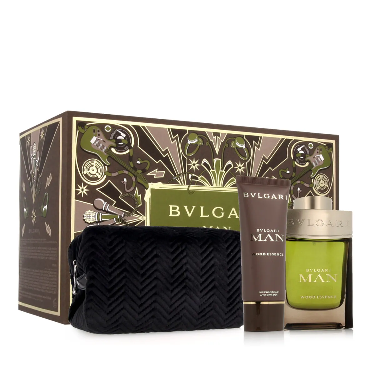 Bvlgari Man Wood Essence EDP 100Ml AS Balm Pouch