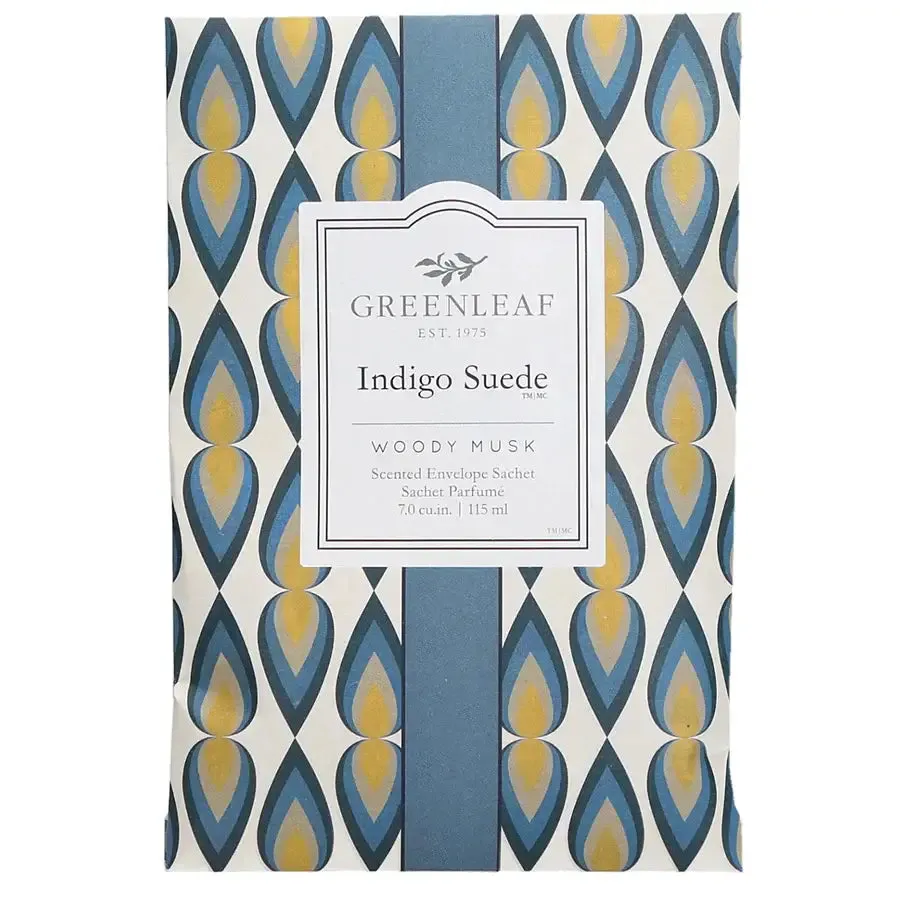 Greenleaf Indigo Suede Scented Sachet