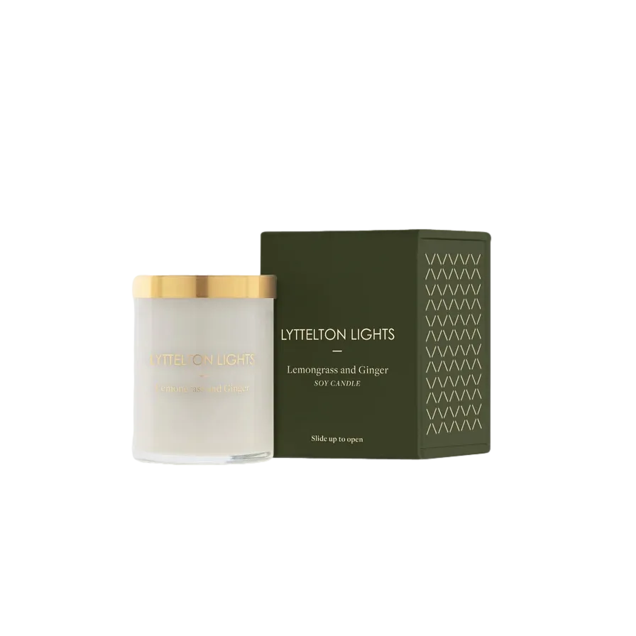 Lyttelton Lights Candle - Lemongrass   Ginger - Small