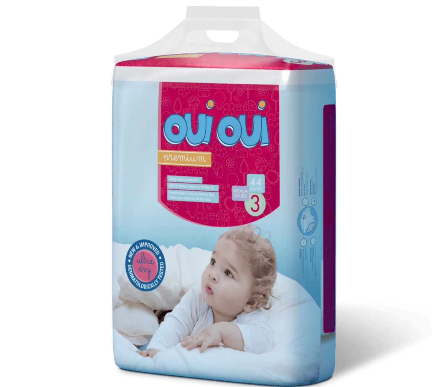 Oui Oui N.3 (5-9Kg) 46Pcs