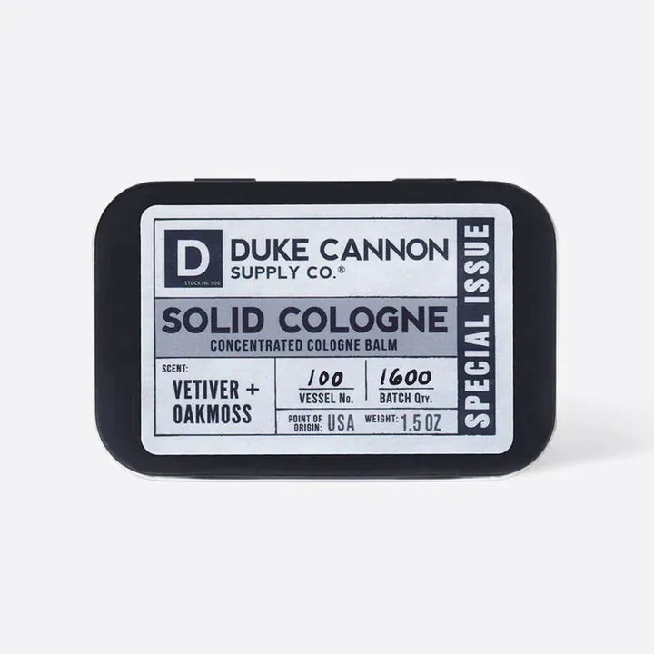 Solid Cologne -Vetiver   Oakmoss - Duke Cannon