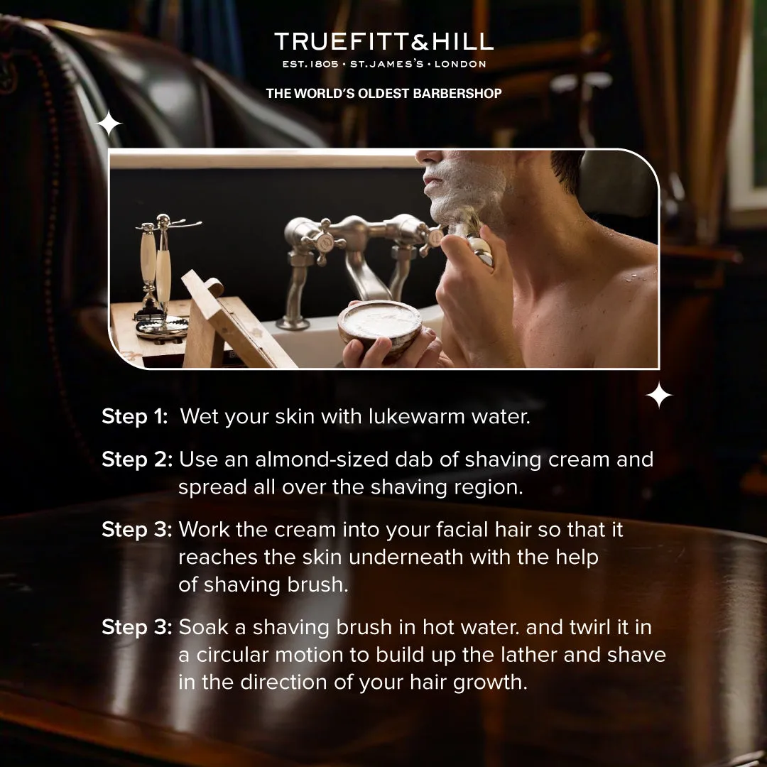 Truefitt & Hill Mayfair Shaving Cream Bowl for Men 190gm
