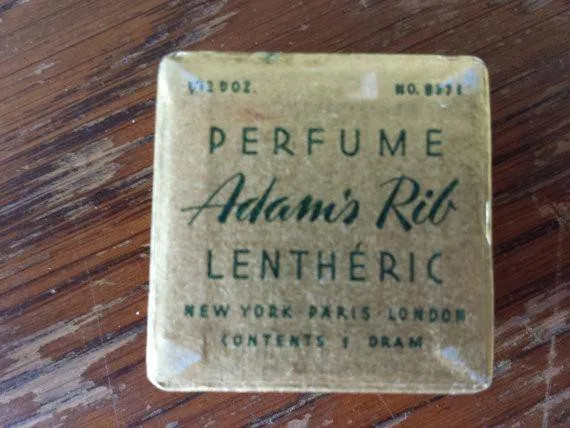 Vintage 1950s Lentheric Adam's Rib Perfume, .08 oz